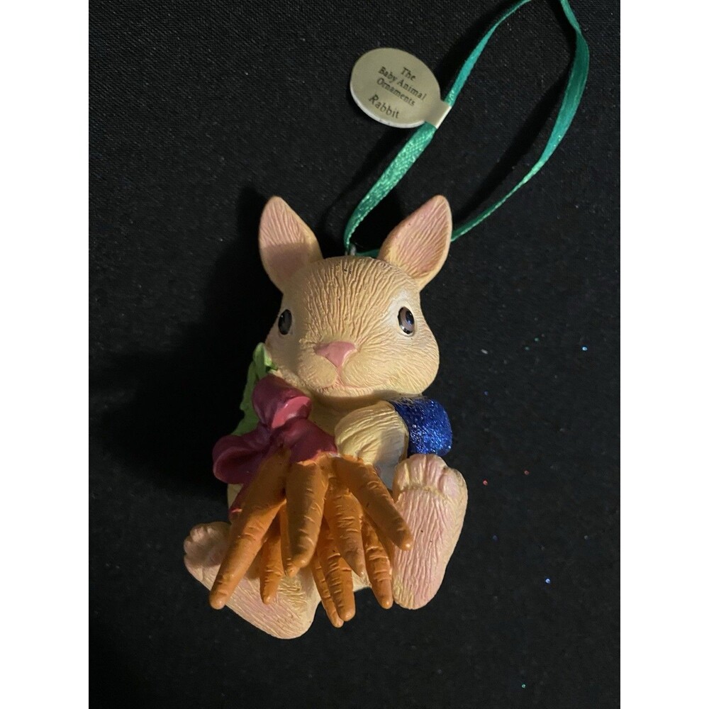 Danbury Mint Baby Animal Bunny Rabbit Christmas Ornament